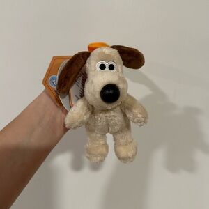 Wallace and gromit dog puppy keychain plush